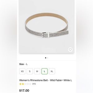 Target Rhinestone Belt